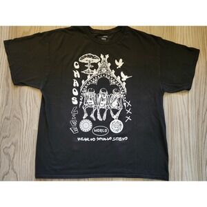 Fashion Nova Men's Graphic Black T-Shirt XXL‎